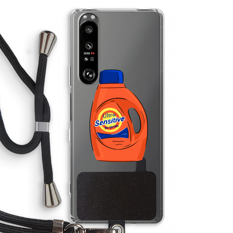 Ultra Sensitive: Sony Xperia 1 III Transparant Hoesje met koord