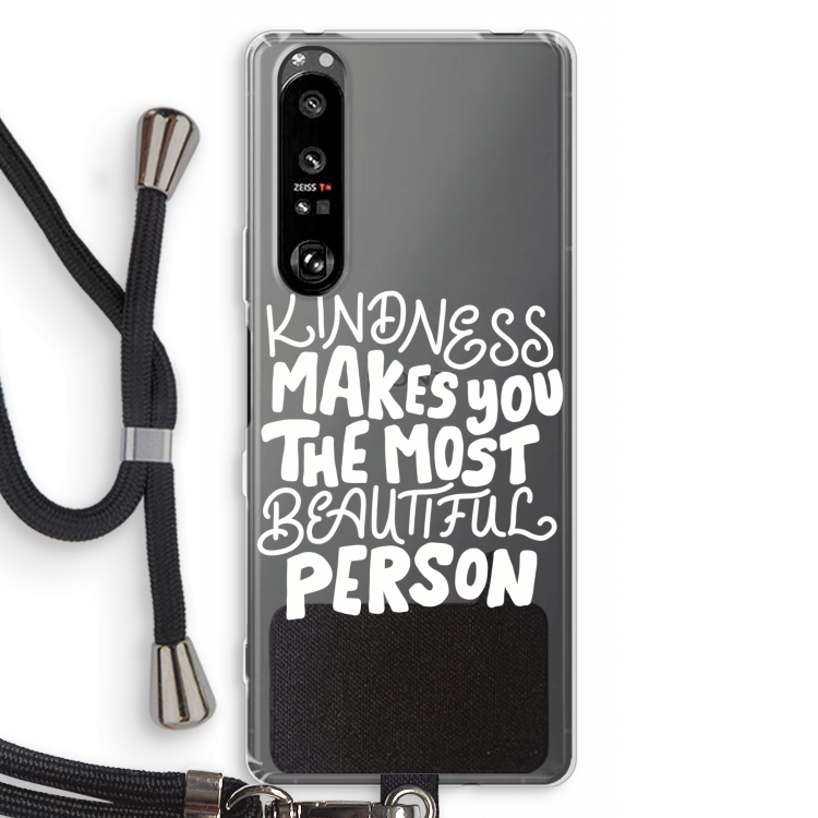 The prettiest: Sony Xperia 1 III Transparant Hoesje met koord