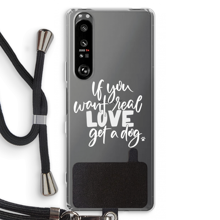 Partner in crime: Sony Xperia 1 III Transparant Hoesje met koord