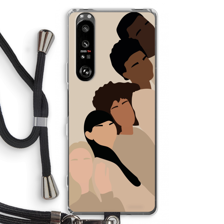 Sweet creatures: Sony Xperia 1 III Transparant Hoesje met koord