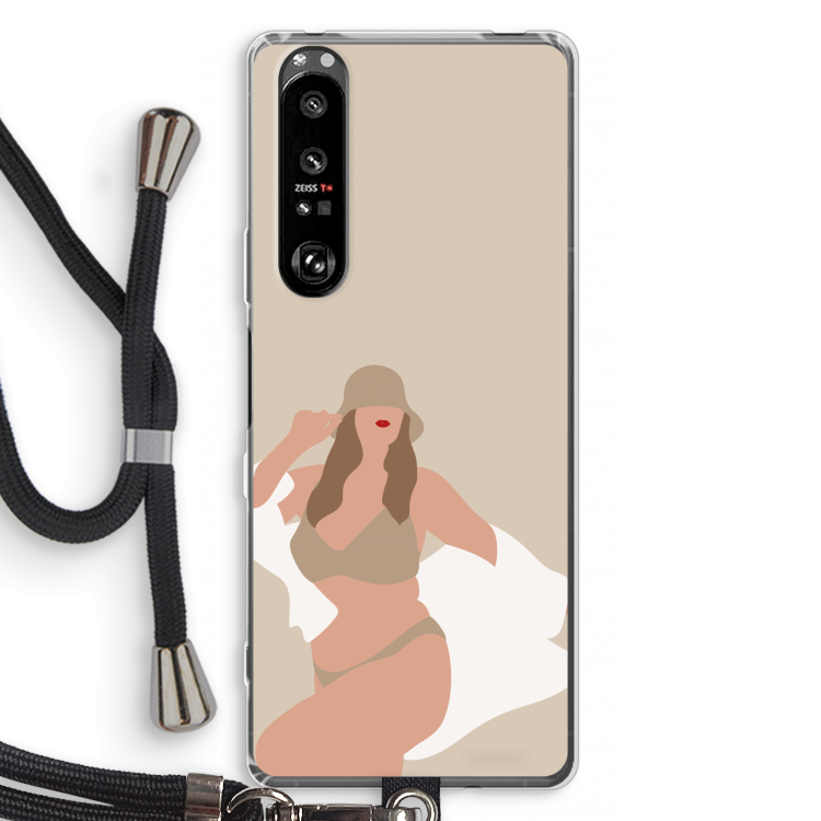 One of a kind: Sony Xperia 1 III Transparant Hoesje met koord