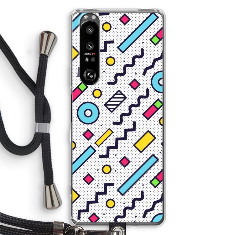8-bit N°8: Sony Xperia 1 III Transparant Hoesje met koord
