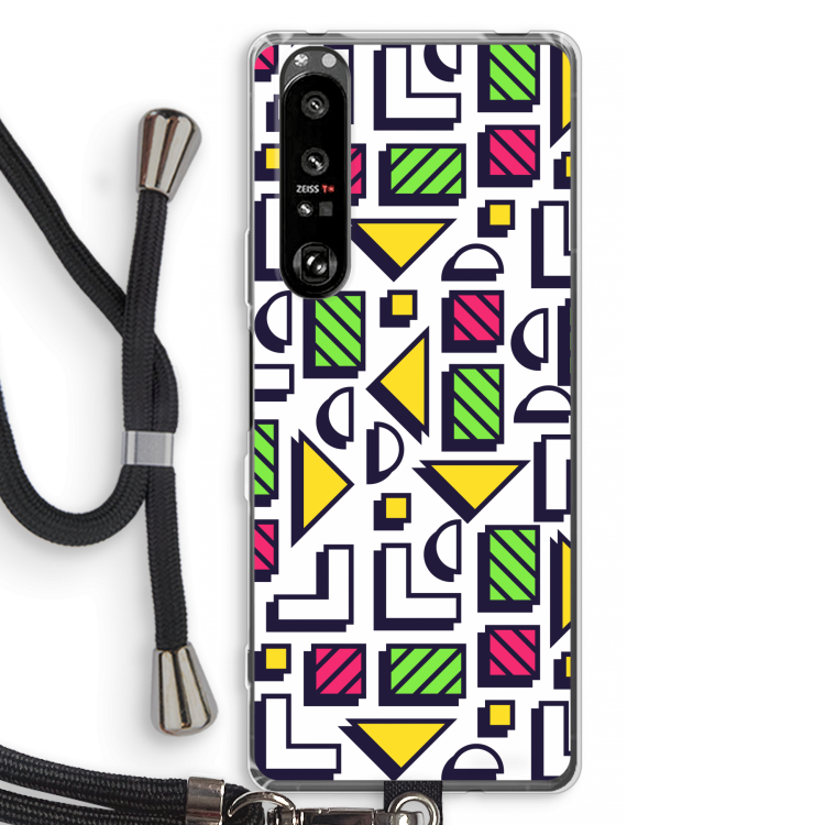8-bit N°4: Sony Xperia 1 III Transparant Hoesje met koord