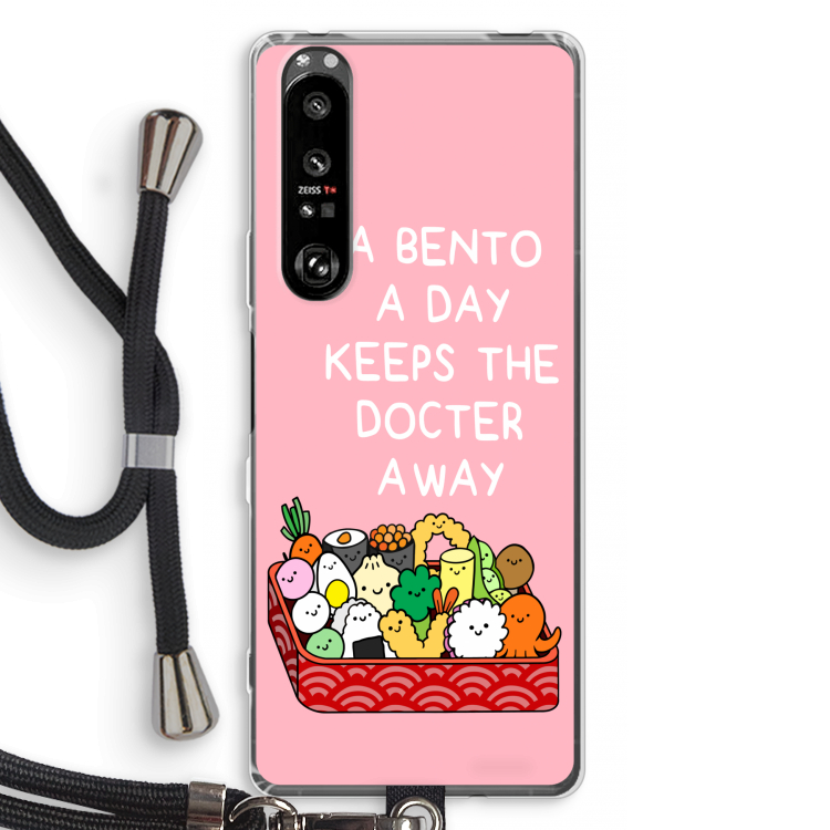 Bento a day: Sony Xperia 1 III Transparant Hoesje met koord