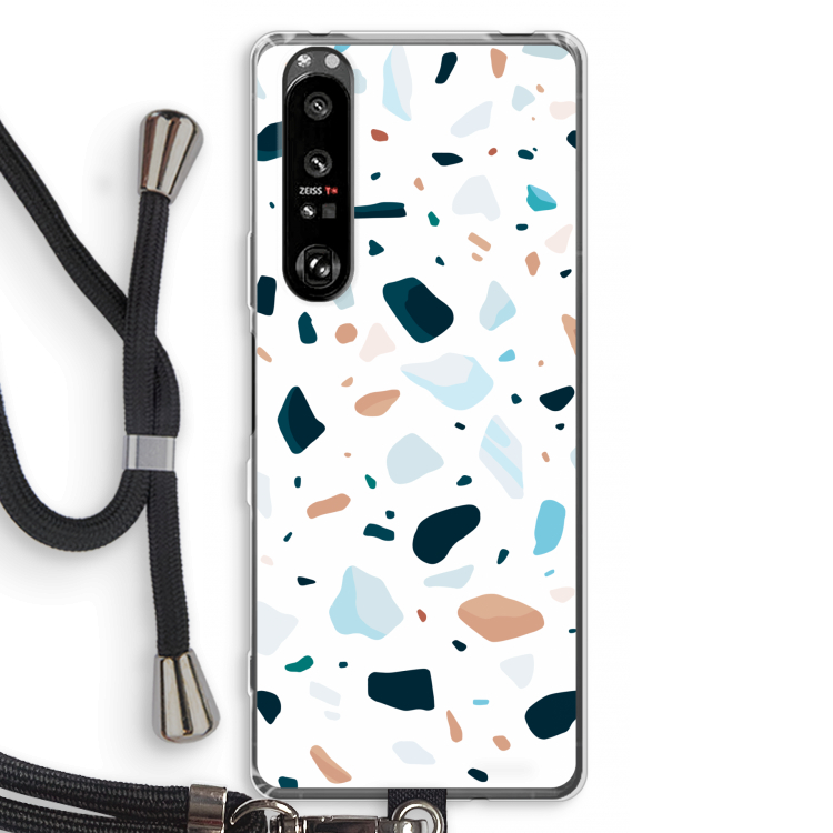 Terrazzo N°13: Sony Xperia 1 III Transparant Hoesje met koord