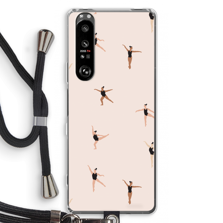 Dancing #1: Sony Xperia 1 III Transparant Hoesje met koord