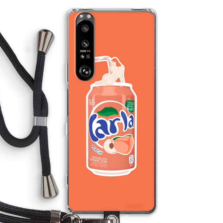S(peach)less: Sony Xperia 1 III Transparant Hoesje met koord