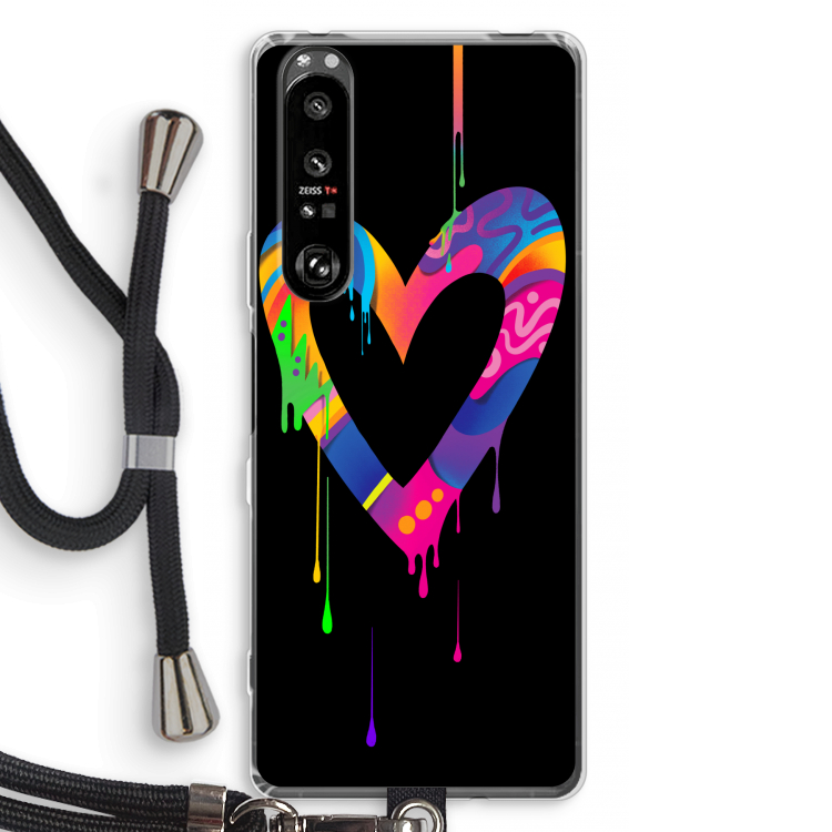 Melts My Heart: Sony Xperia 1 III Transparant Hoesje met koord
