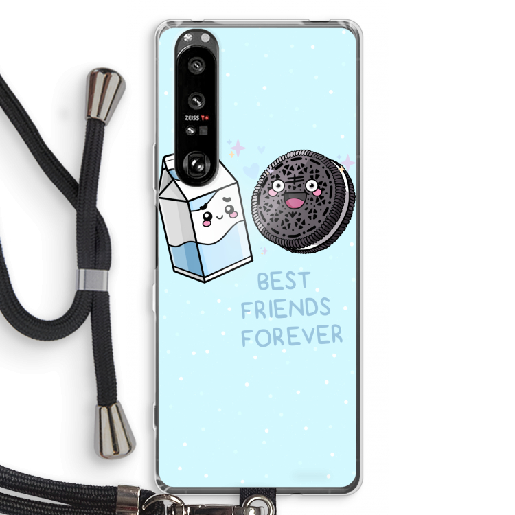 Best Friend Forever: Sony Xperia 1 III Transparant Hoesje met koord