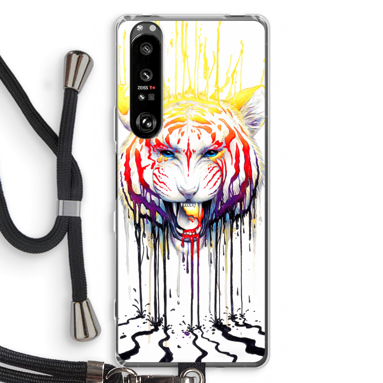 Fading: Sony Xperia 1 III Transparant Hoesje met koord