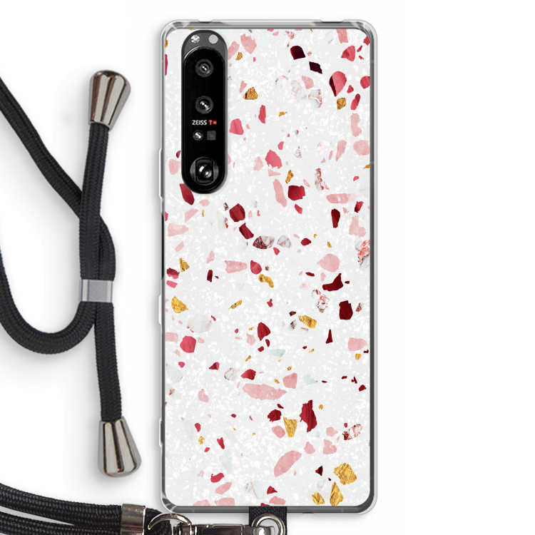Terrazzo N°9: Sony Xperia 1 III Transparant Hoesje met koord
