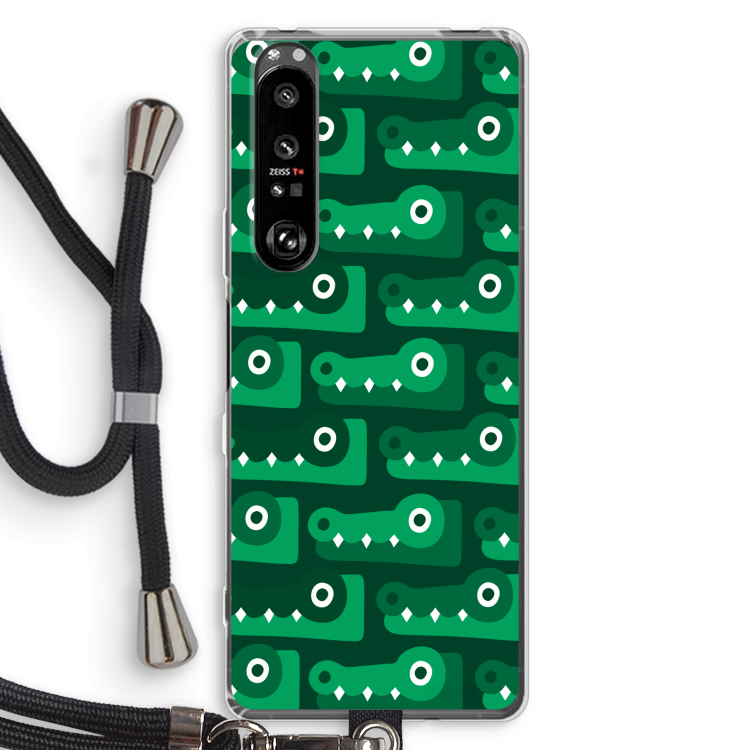 Crocs: Sony Xperia 1 III Transparant Hoesje met koord