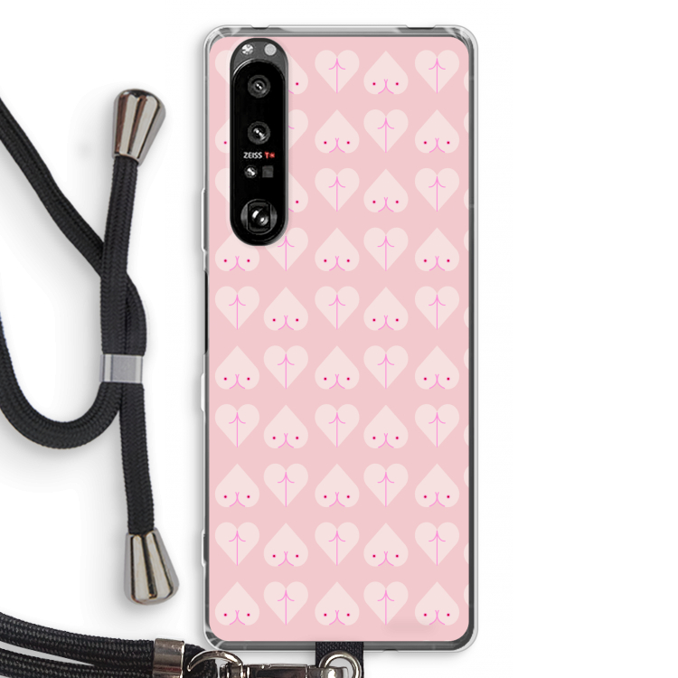 Ass 'n Titties: Sony Xperia 1 III Transparant Hoesje met koord