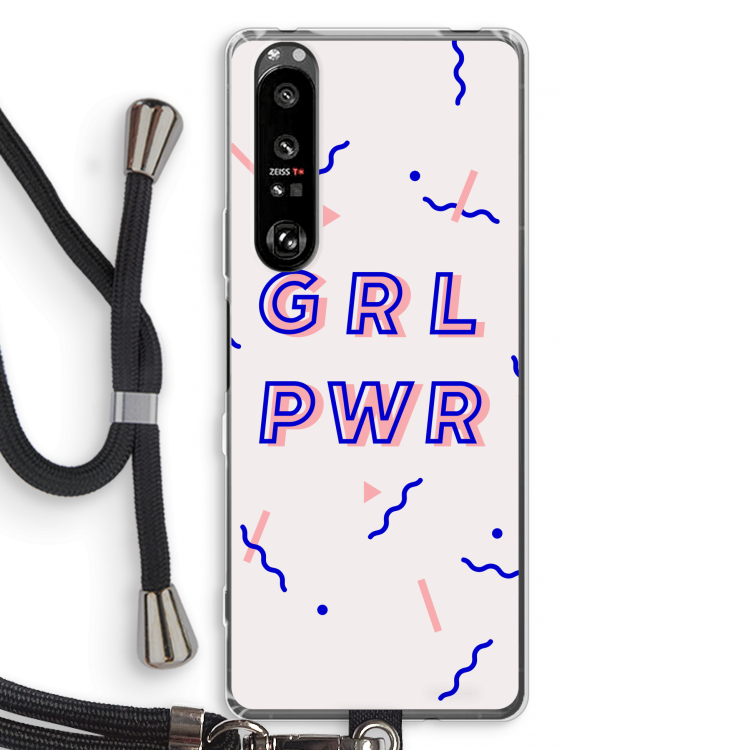 GRL PWR: Sony Xperia 1 III Transparant Hoesje met koord