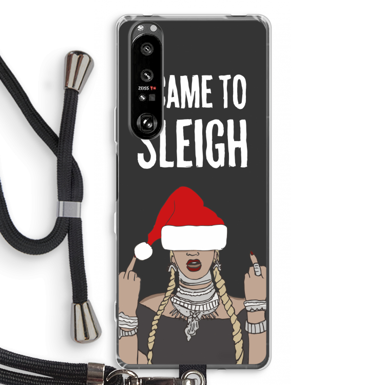 Came To Sleigh: Sony Xperia 1 III Transparant Hoesje met koord