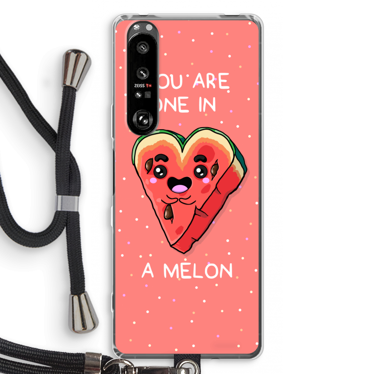 One In A Melon: Sony Xperia 1 III Transparant Hoesje met koord