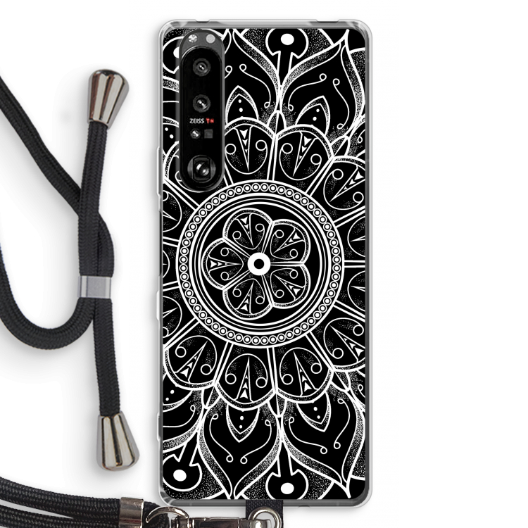Roses Are Red: Sony Xperia 1 III Transparant Hoesje met koord