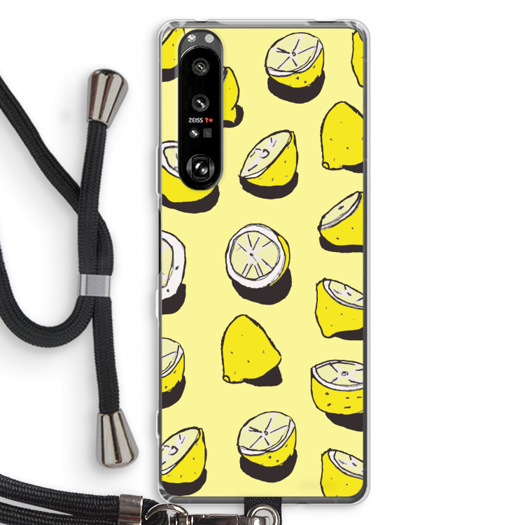 When Life Gives You Lemons...: Sony Xperia 1 III Transparant Hoesje met koord
