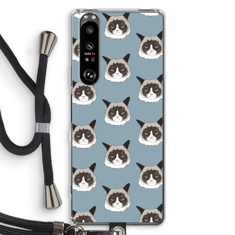 It's a Purrr Case: Sony Xperia 1 III Transparant Hoesje met koord