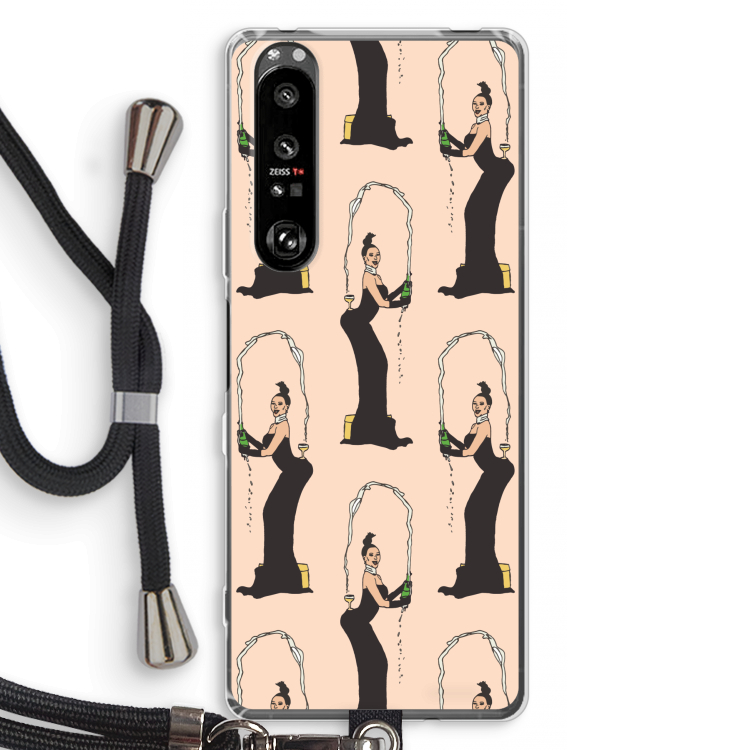 Pop Some Kim: Sony Xperia 1 III Transparant Hoesje met koord