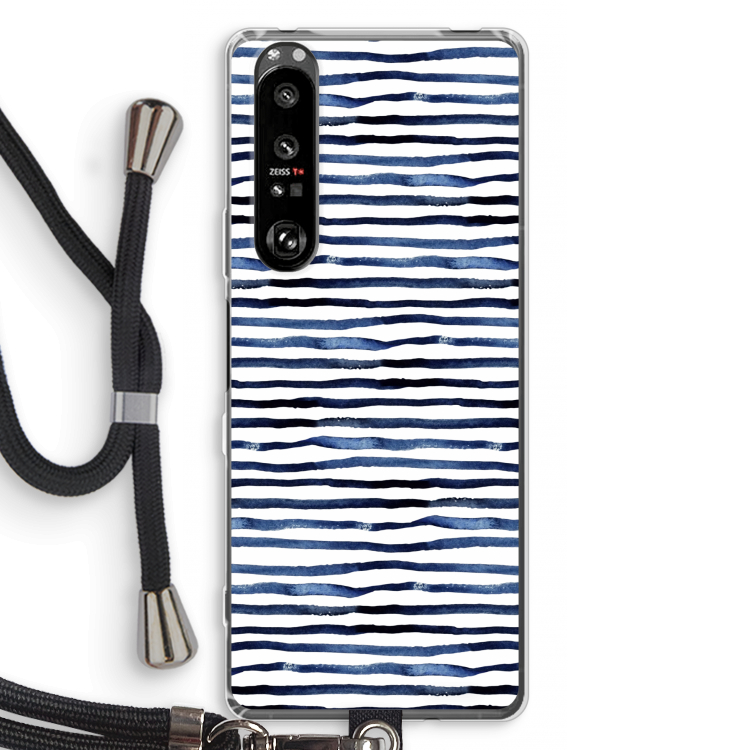 Verrassende lijnen: Sony Xperia 1 III Transparant Hoesje met koord