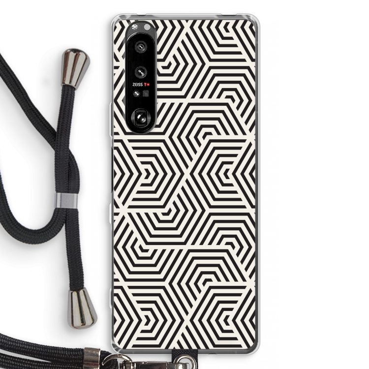 Magic pattern: Sony Xperia 1 III Transparant Hoesje met koord