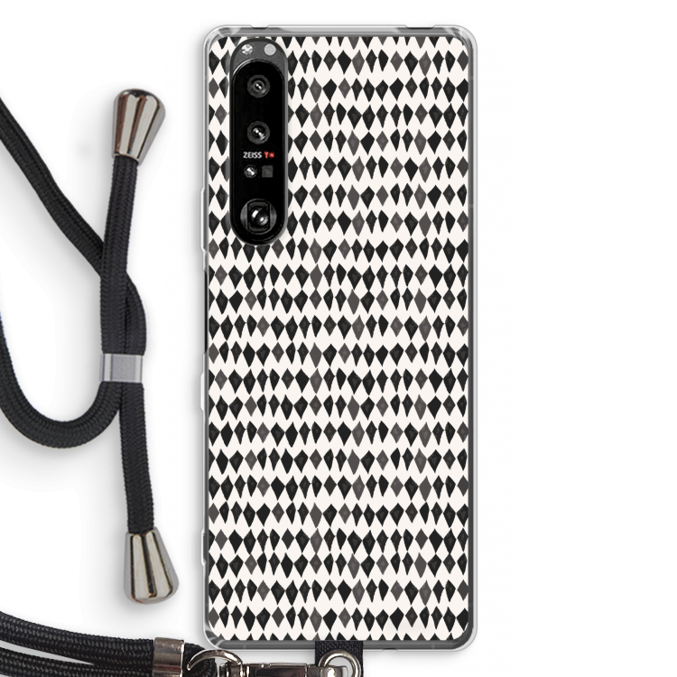 Crazy shapes: Sony Xperia 1 III Transparant Hoesje met koord