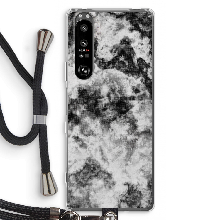 Onweer: Sony Xperia 1 III Transparant Hoesje met koord