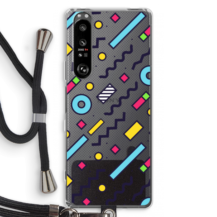 8-bit N°8: Sony Xperia 1 III Transparant Hoesje met koord