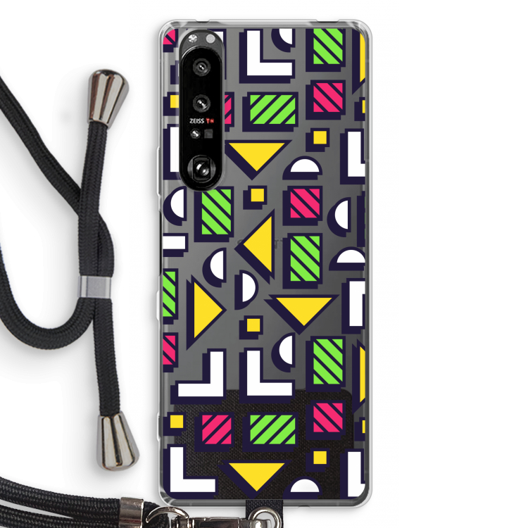 8-bit N°4: Sony Xperia 1 III Transparant Hoesje met koord