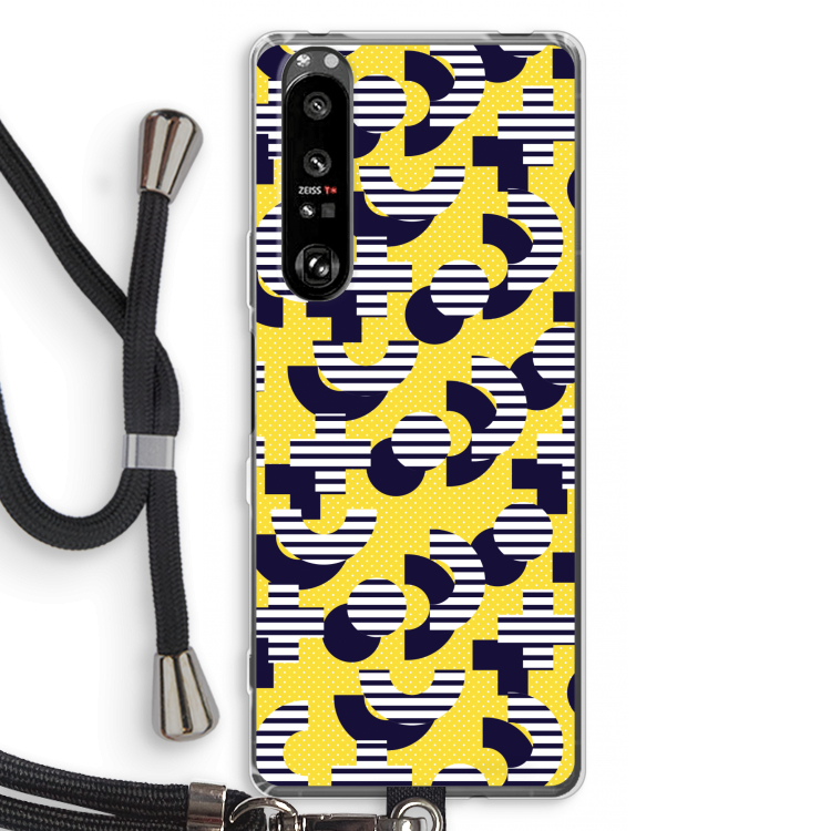 8-bit N°3: Sony Xperia 1 III Transparant Hoesje met koord