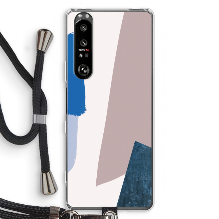 Lapis: Sony Xperia 1 III Transparant Hoesje met koord