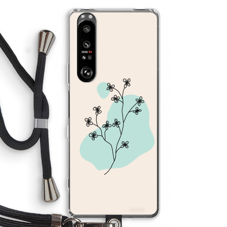 Love your petals: Sony Xperia 1 III Transparant Hoesje met koord