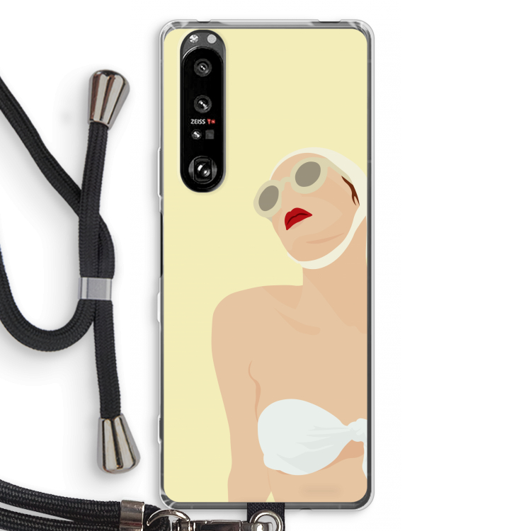 Summer: Sony Xperia 1 III Transparant Hoesje met koord