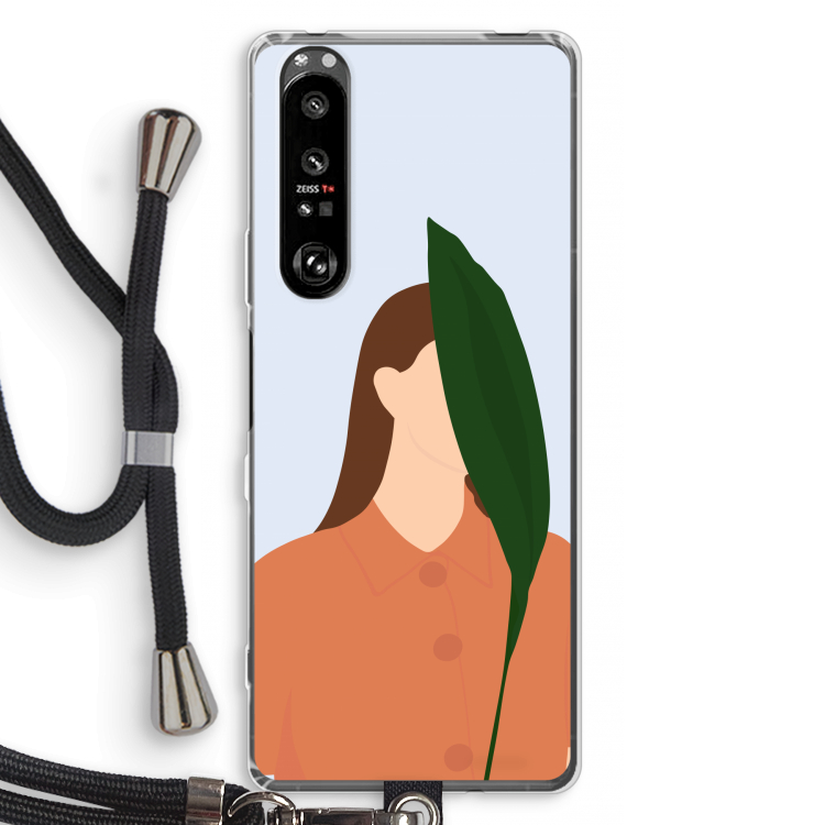 Leaf: Sony Xperia 1 III Transparant Hoesje met koord