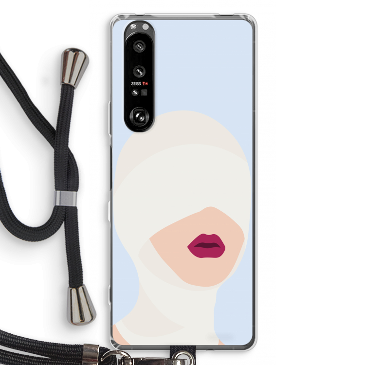 Incognito: Sony Xperia 1 III Transparant Hoesje met koord
