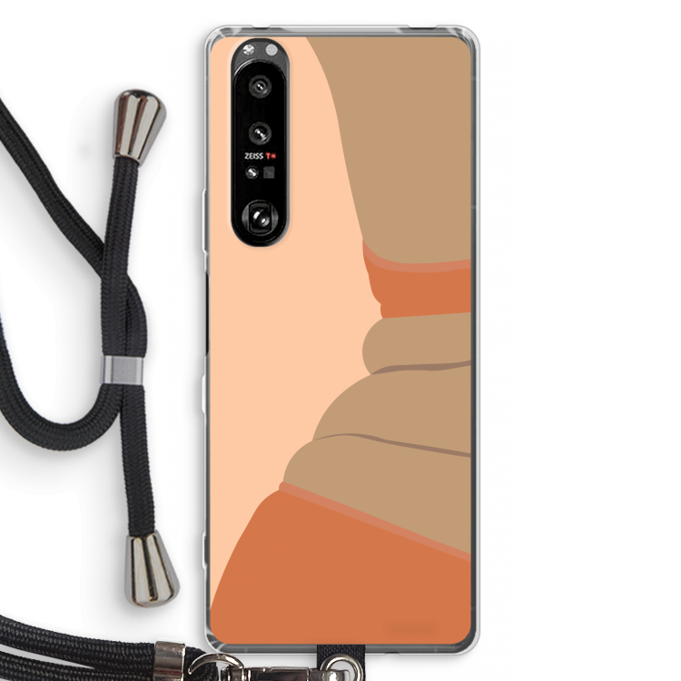 Bikini: Sony Xperia 1 III Transparant Hoesje met koord