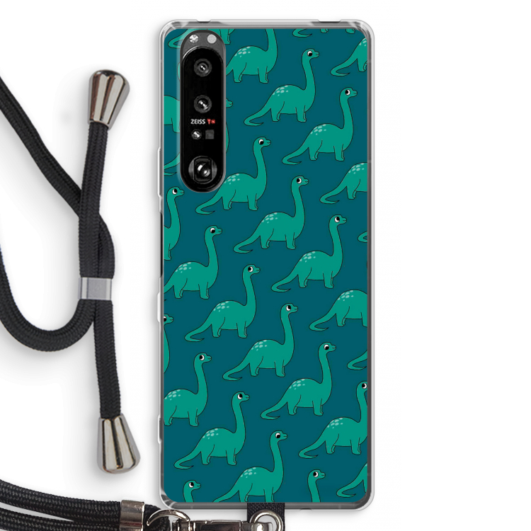Diplodocus: Sony Xperia 1 III Transparant Hoesje met koord