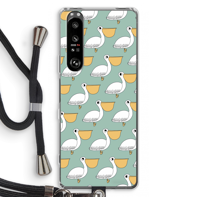 Pelican: Sony Xperia 1 III Transparant Hoesje met koord