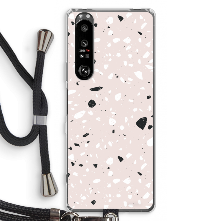 Terrazzo N°20: Sony Xperia 1 III Transparant Hoesje met koord