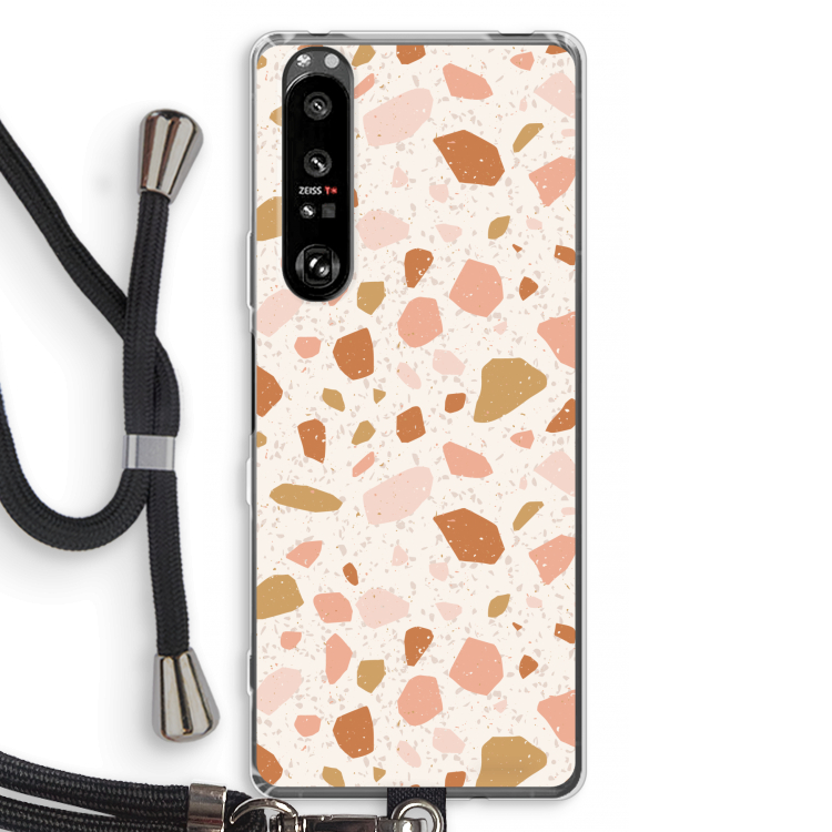 Terrazzo N°18: Sony Xperia 1 III Transparant Hoesje met koord