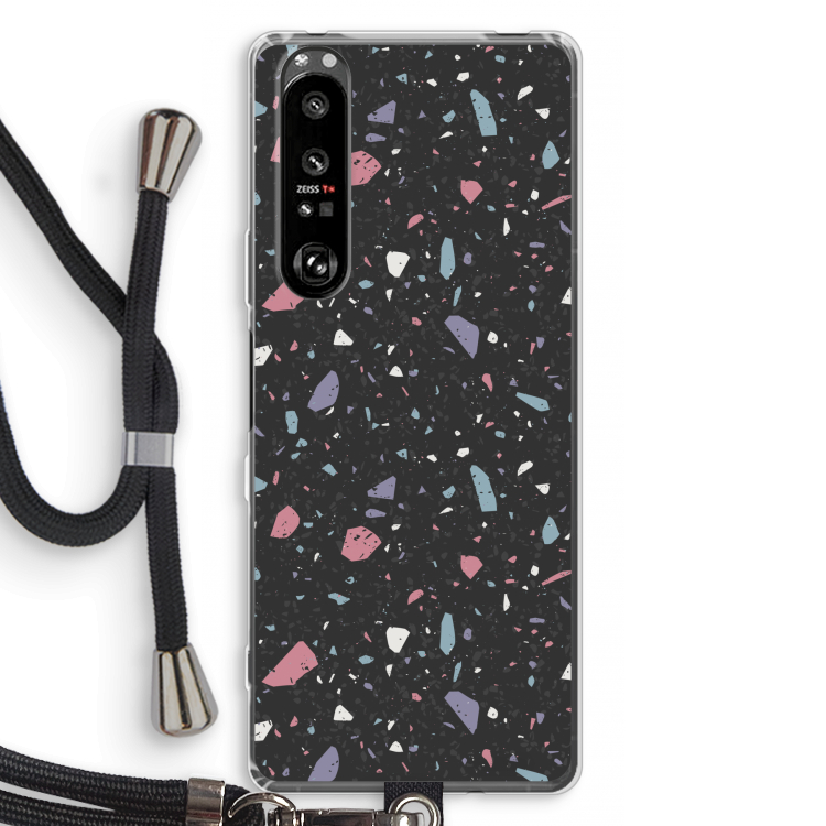 Terrazzo N°16: Sony Xperia 1 III Transparant Hoesje met koord