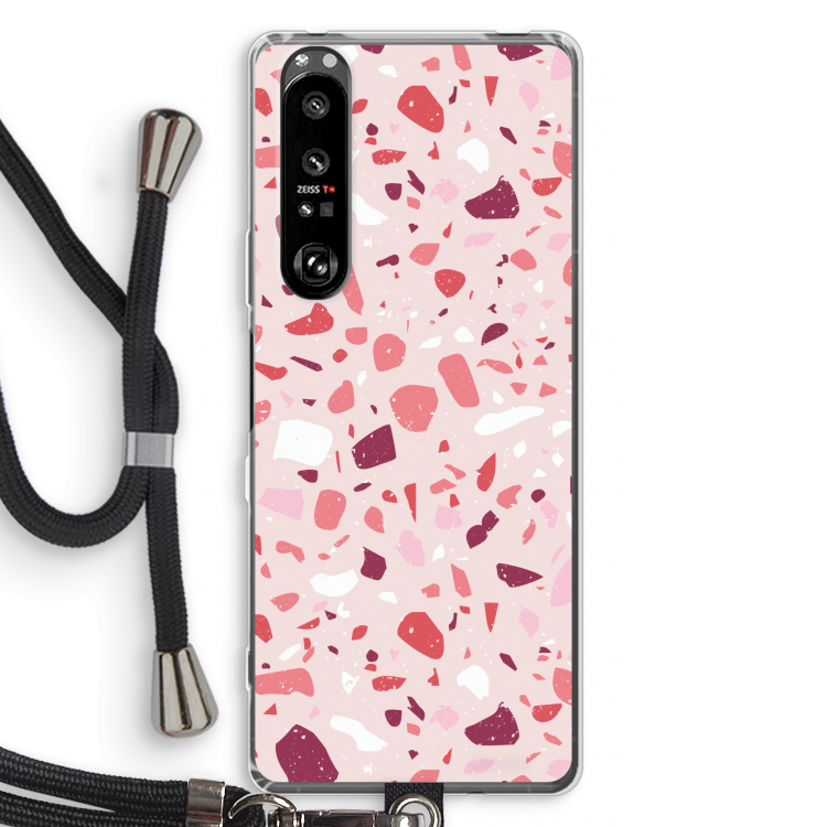 Terrazzo N°15: Sony Xperia 1 III Transparant Hoesje met koord