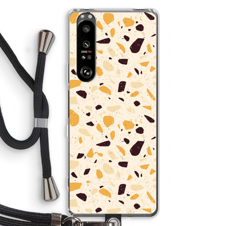 Terrazzo N°13: Sony Xperia 1 III Transparant Hoesje met koord