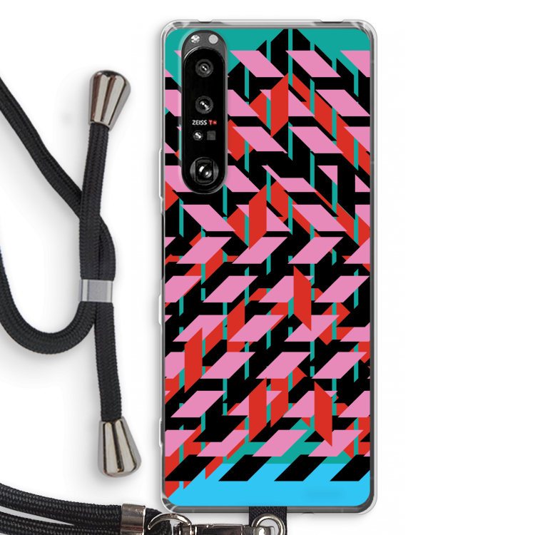 Skew Blush 2: Sony Xperia 1 III Transparant Hoesje met koord