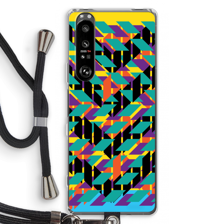 Skew Bee 1: Sony Xperia 1 III Transparant Hoesje met koord