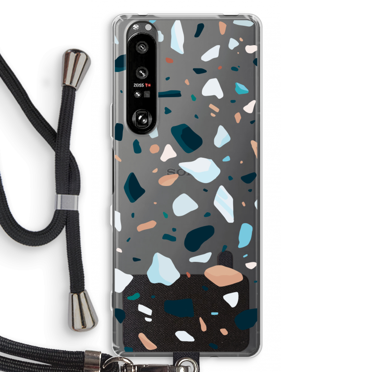 Terrazzo N°13: Sony Xperia 1 III Transparant Hoesje met koord