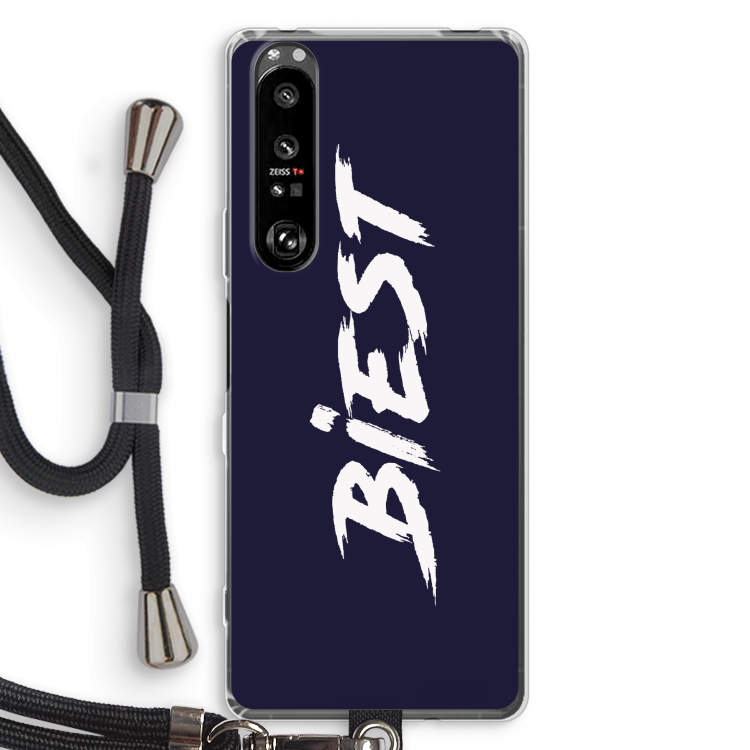 Biest: Sony Xperia 1 III Transparant Hoesje met koord