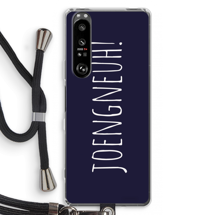 Joengneuh!: Sony Xperia 1 III Transparant Hoesje met koord