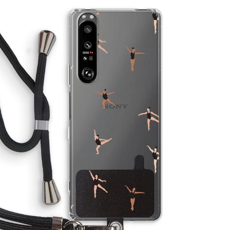 Dancing #1: Sony Xperia 1 III Transparant Hoesje met koord